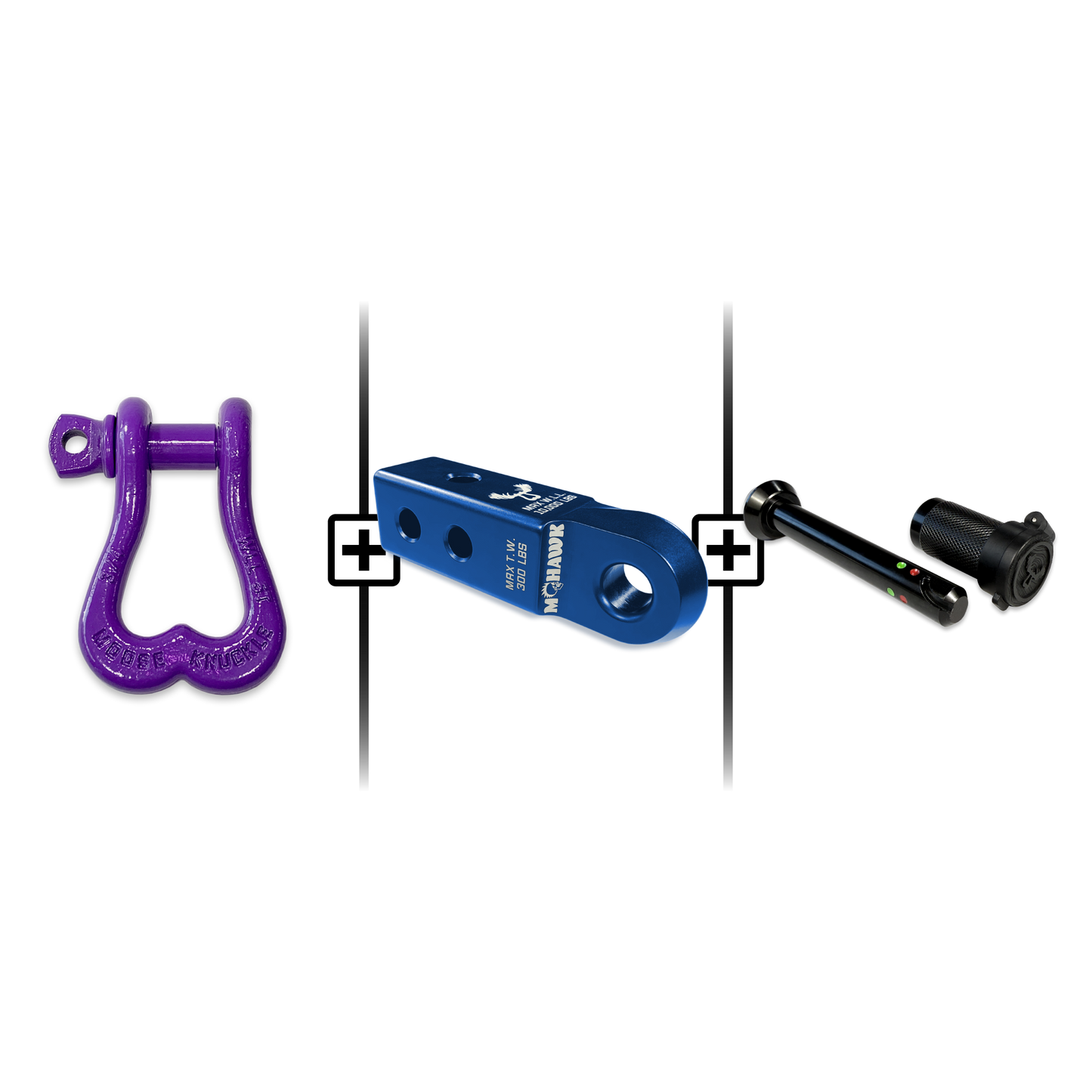 XL Shackle 3/4 Mohawk Receiver 2.0 Hitch Pin Bundle