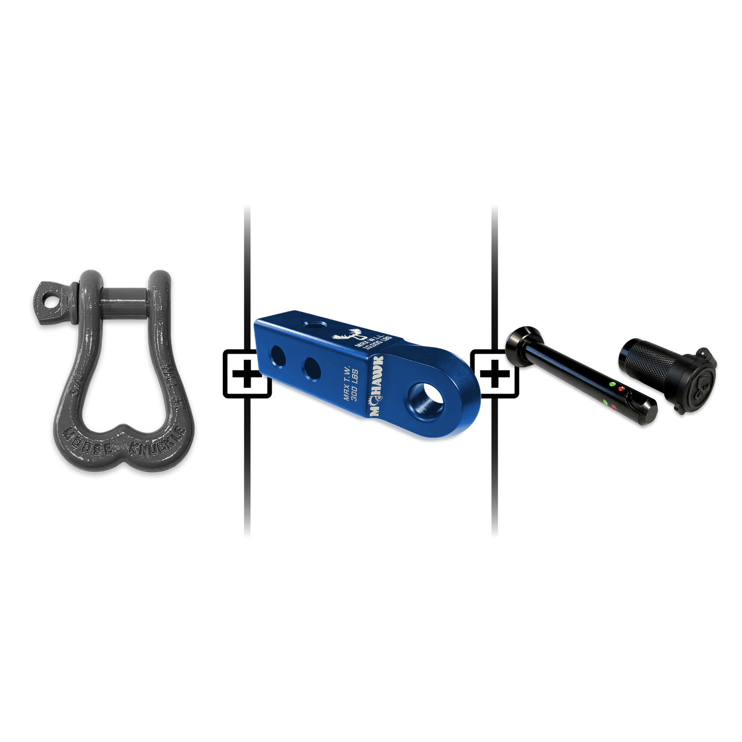 XL Shackle 3/4 Mohawk Receiver 2.0 Hitch Pin Bundle