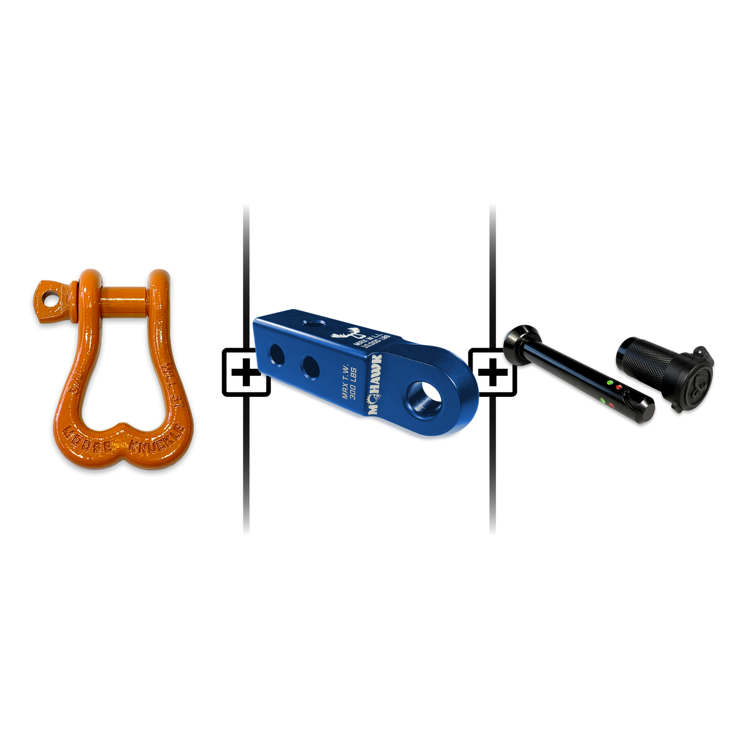XL Shackle 3/4 Mohawk Receiver 2.0 Hitch Pin Bundle
