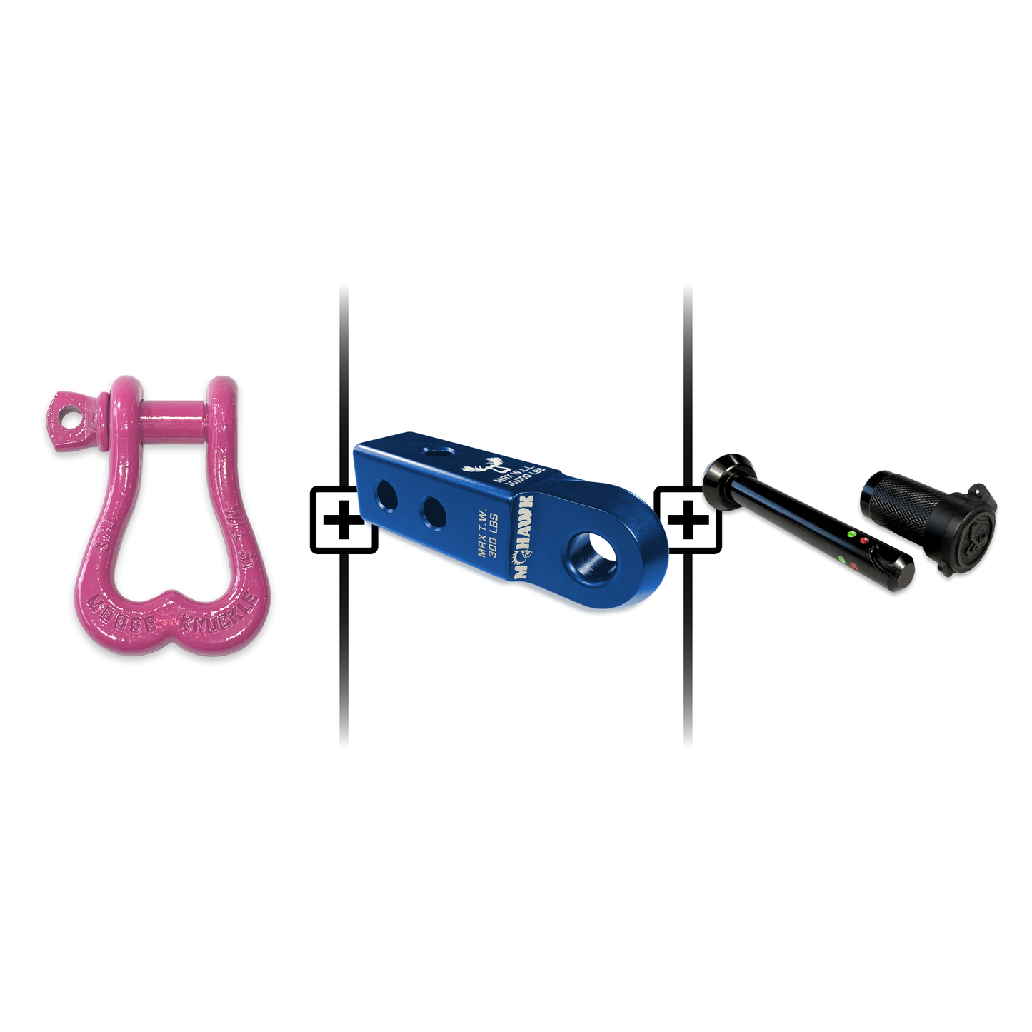 XL Shackle 3/4 Mohawk Receiver 2.0 Hitch Pin Bundle