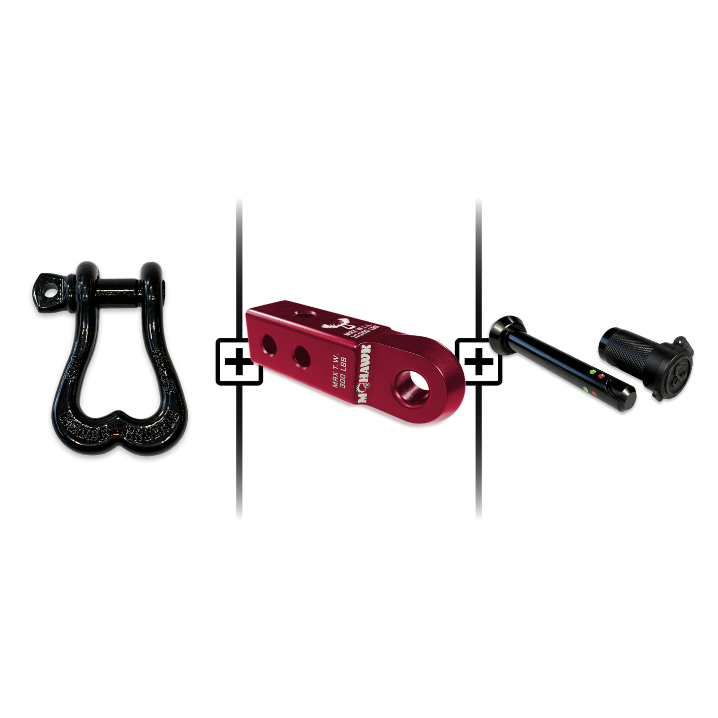 XL Shackle 3/4 Mohawk Receiver 2.0 Hitch Pin Bundle