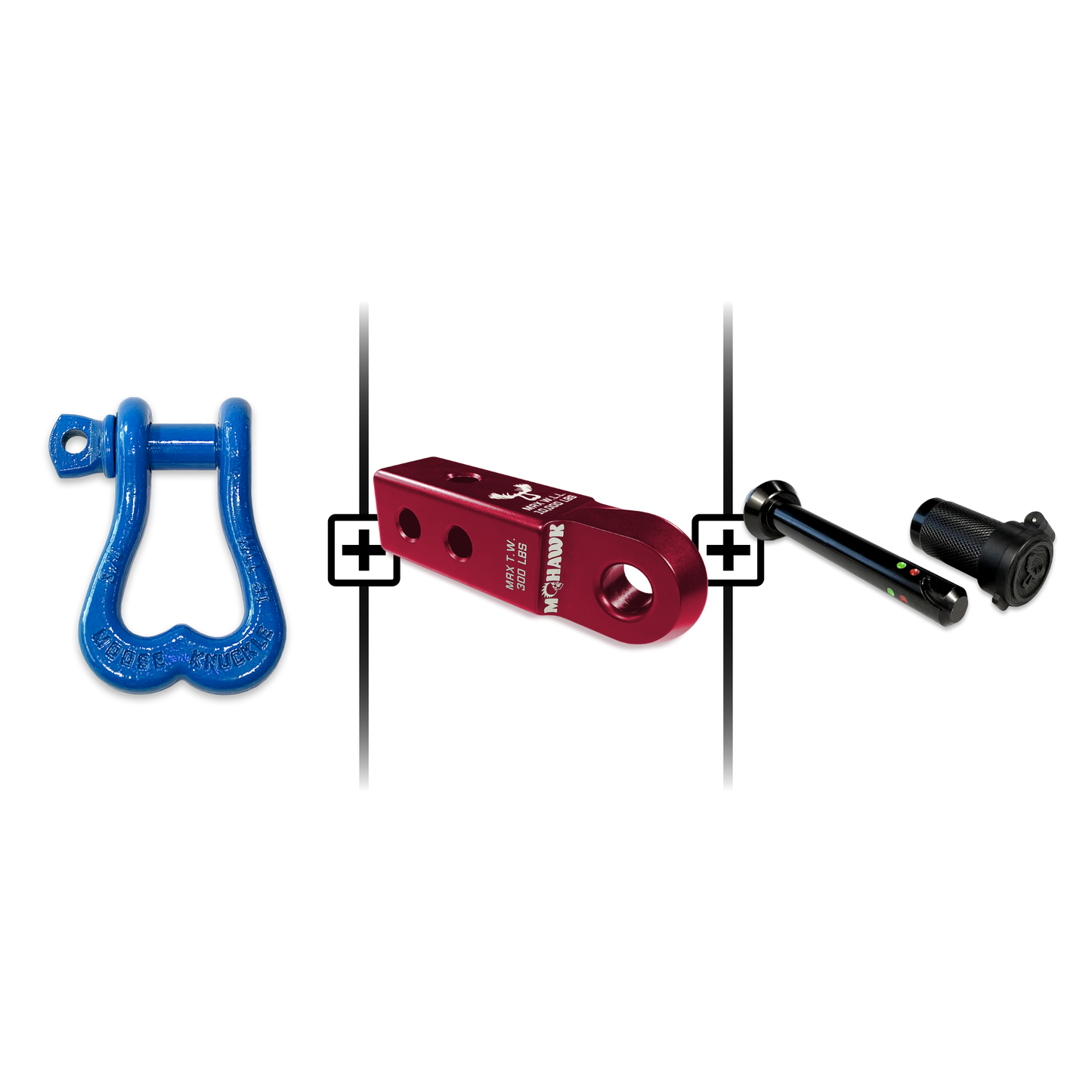 XL Shackle 3/4 Mohawk Receiver 2.0 Hitch Pin Bundle