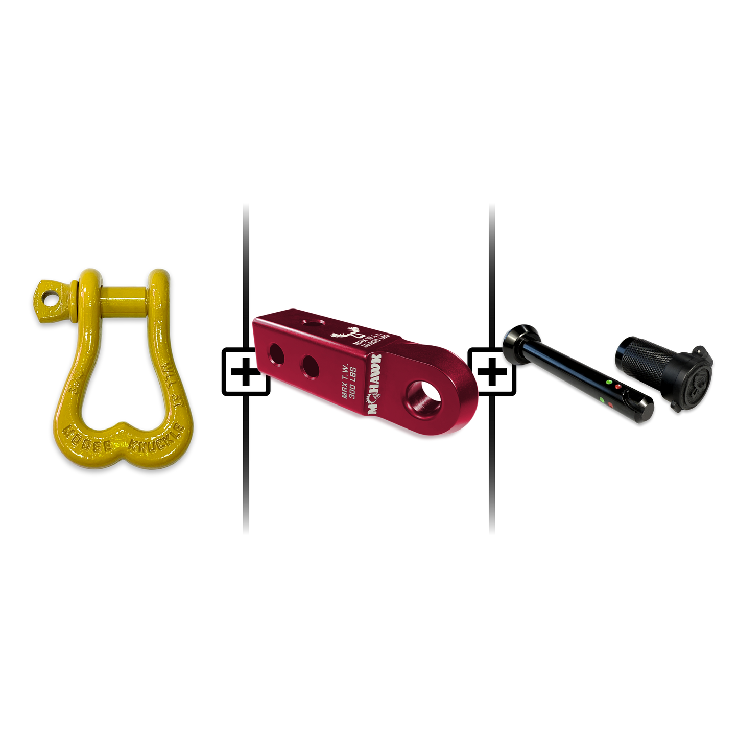 XL Shackle 3/4 Mohawk Receiver 2.0 Hitch Pin Bundle