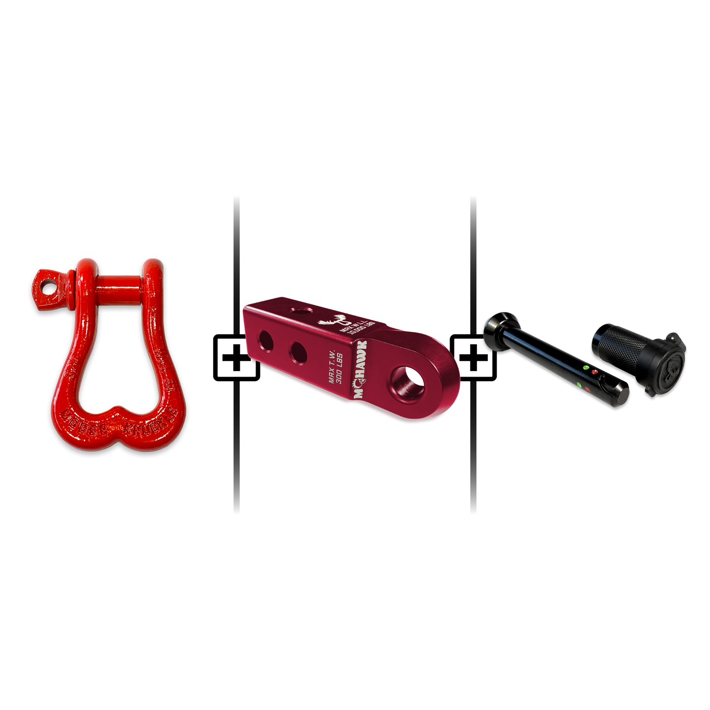 XL Shackle 3/4 Mohawk Receiver 2.0 Hitch Pin Bundle
