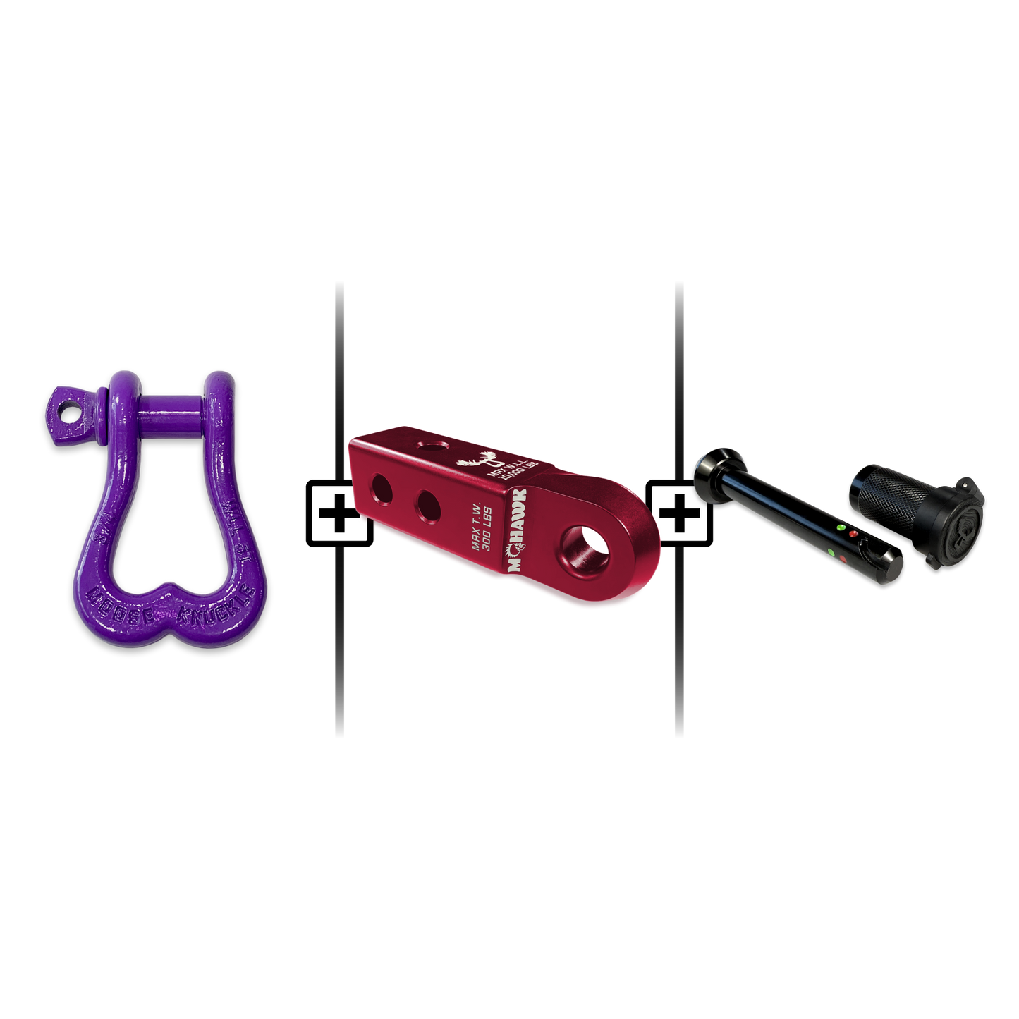 XL Shackle 3/4 Mohawk Receiver 2.0 Hitch Pin Bundle