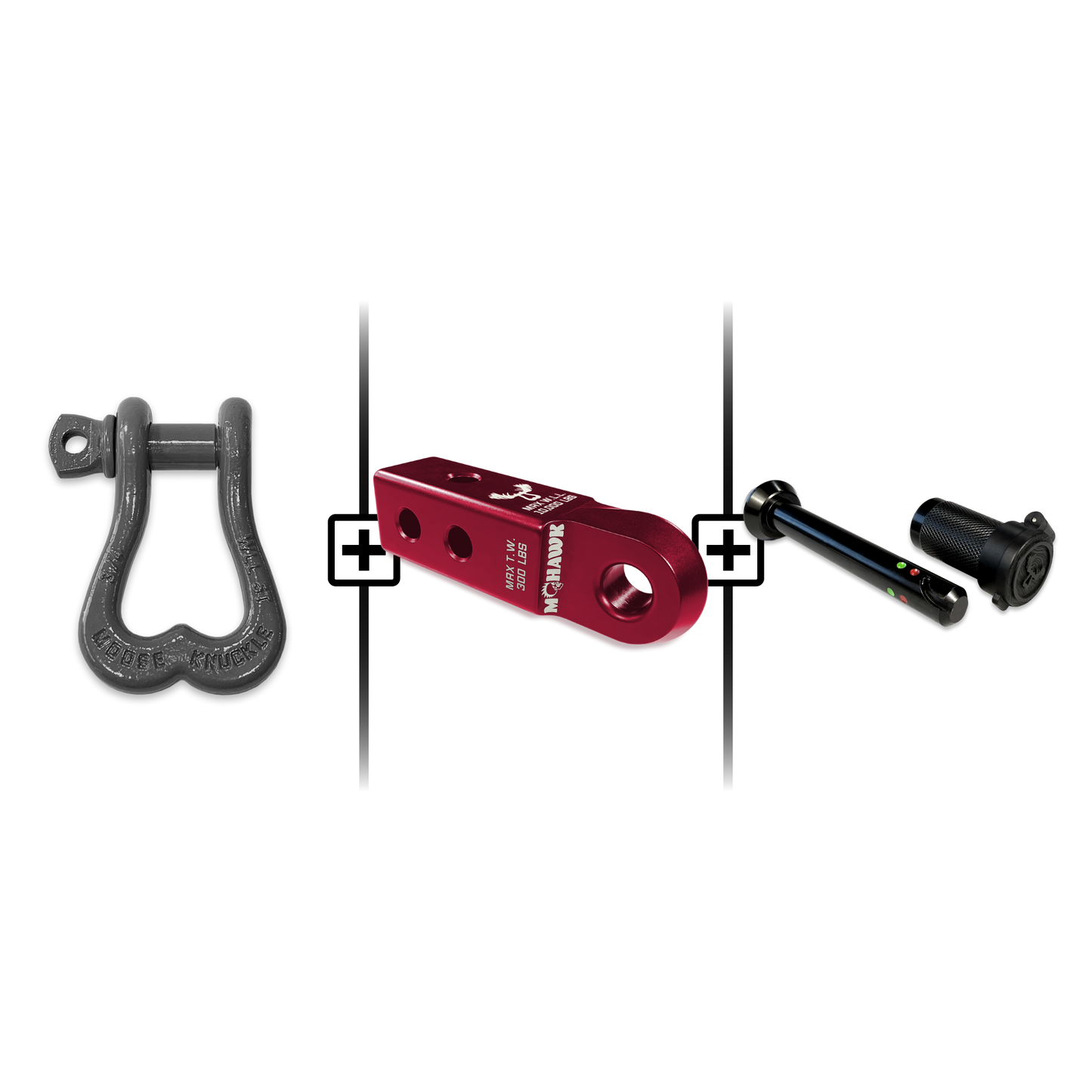 XL Shackle 3/4 Mohawk Receiver 2.0 Hitch Pin Bundle