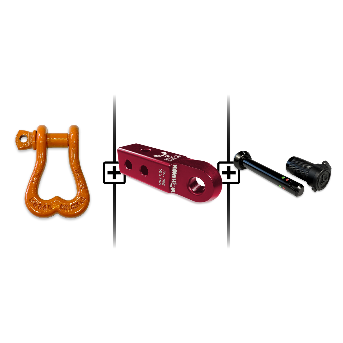 XL Shackle 3/4 Mohawk Receiver 2.0 Hitch Pin Bundle