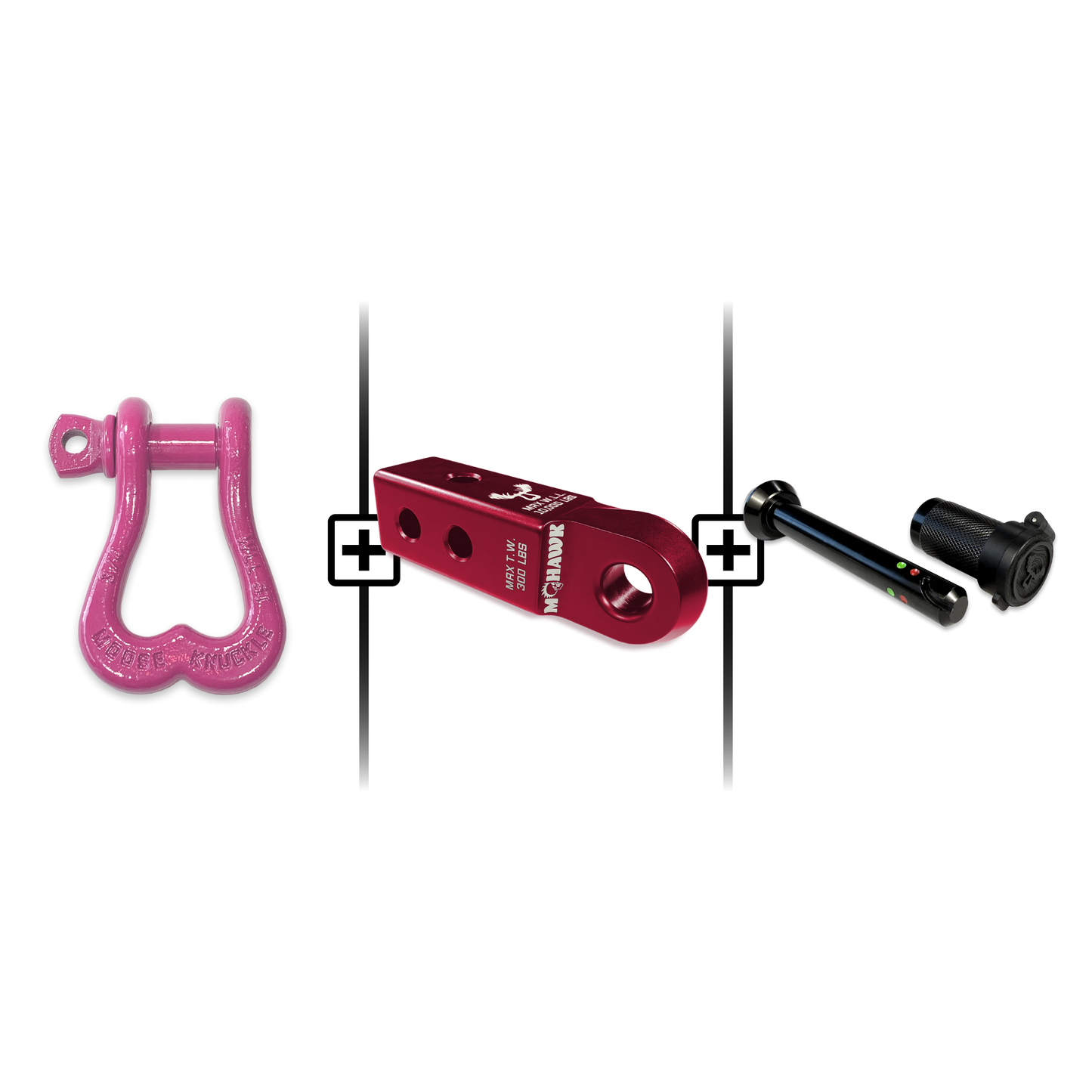 XL Shackle 3/4 Mohawk Receiver 2.0 Hitch Pin Bundle