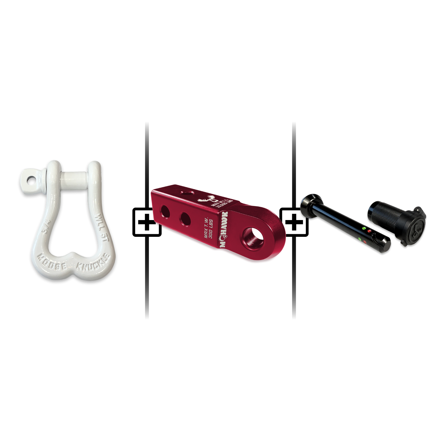 XL Shackle 3/4 Mohawk Receiver 2.0 Hitch Pin Bundle
