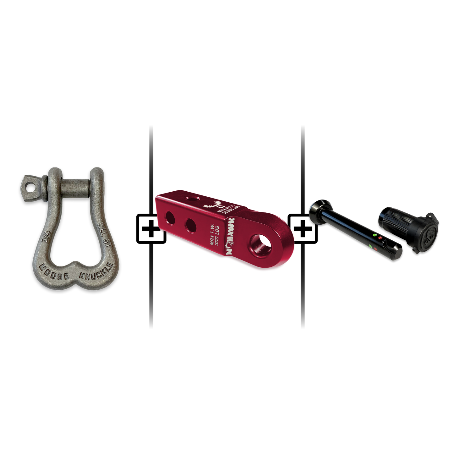 XL Shackle 3/4 Mohawk Receiver 2.0 Hitch Pin Bundle