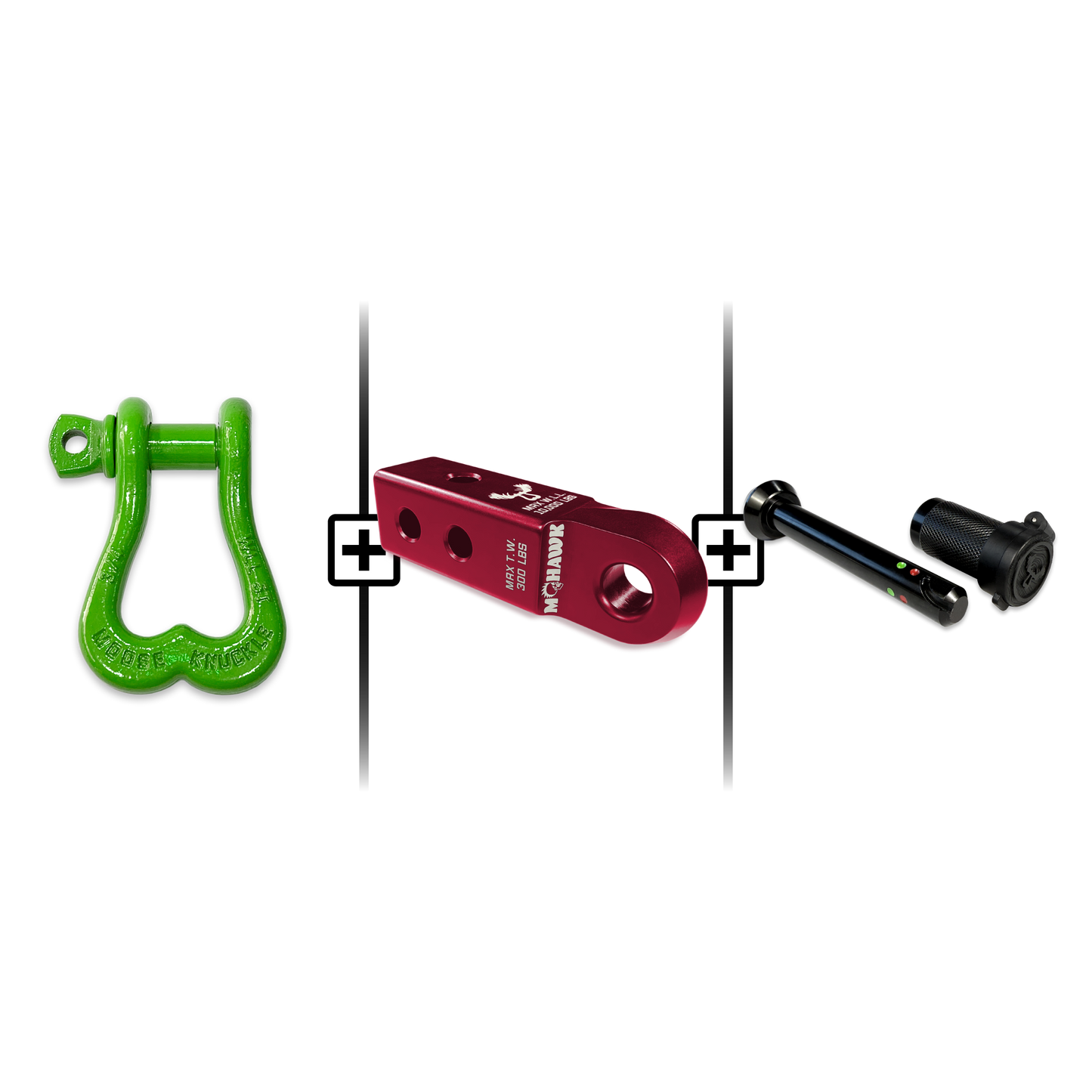 XL Shackle 3/4 Mohawk Receiver 2.0 Hitch Pin Bundle