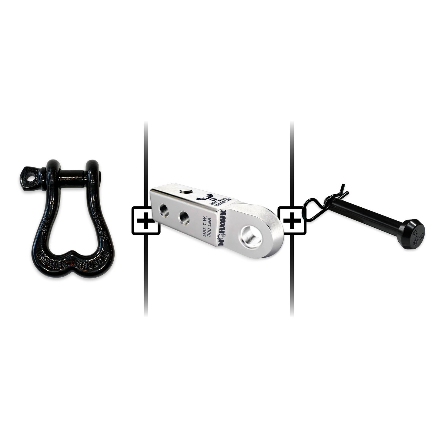 XL Shackle 3/4 Mohawk Receiver 2.0 Hitch Pin Bundle