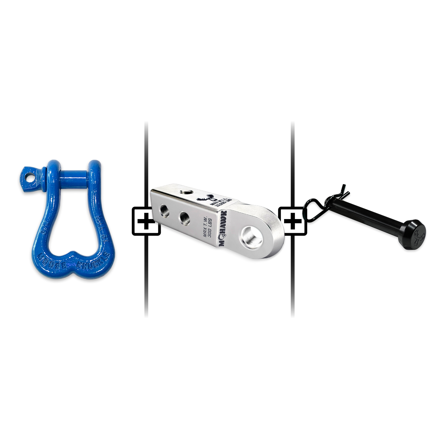 XL Shackle 3/4 Mohawk Receiver 2.0 Hitch Pin Bundle