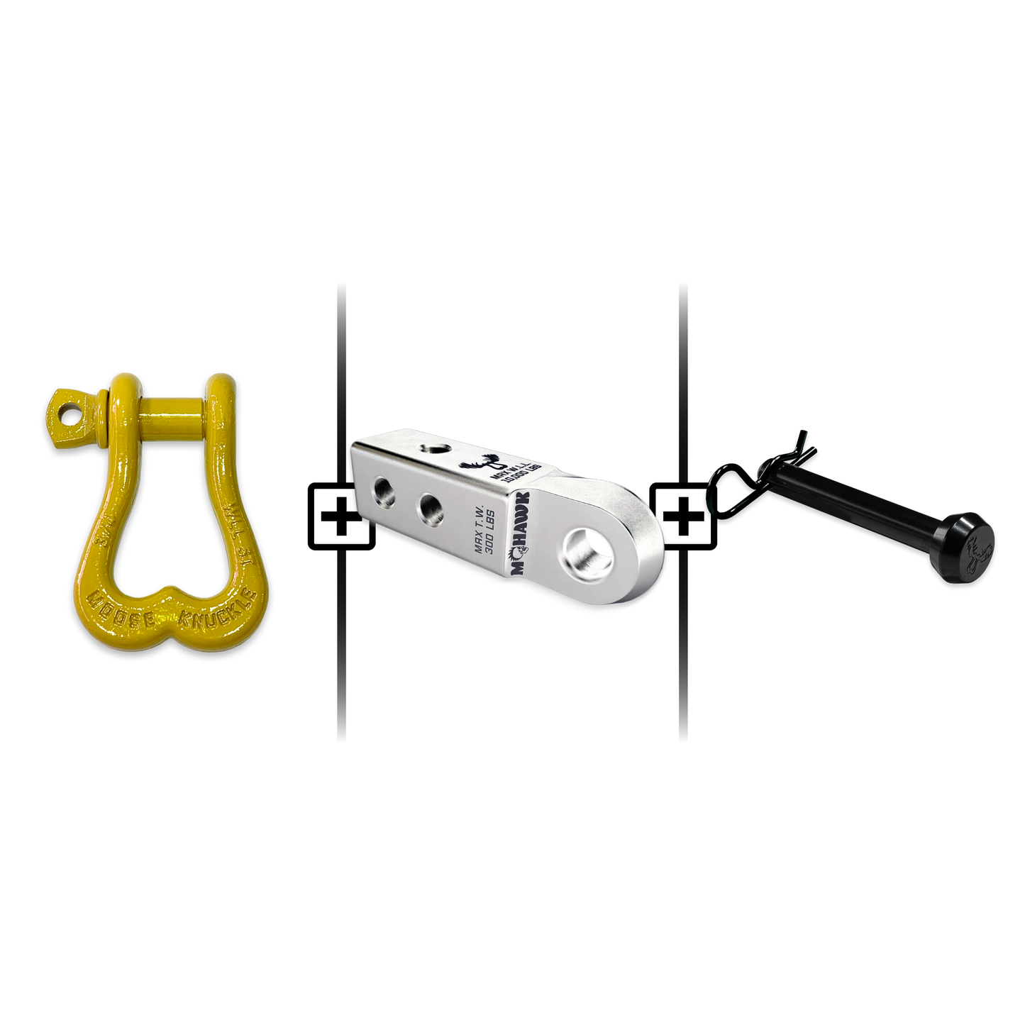 XL Shackle 3/4 Mohawk Receiver 2.0 Hitch Pin Bundle