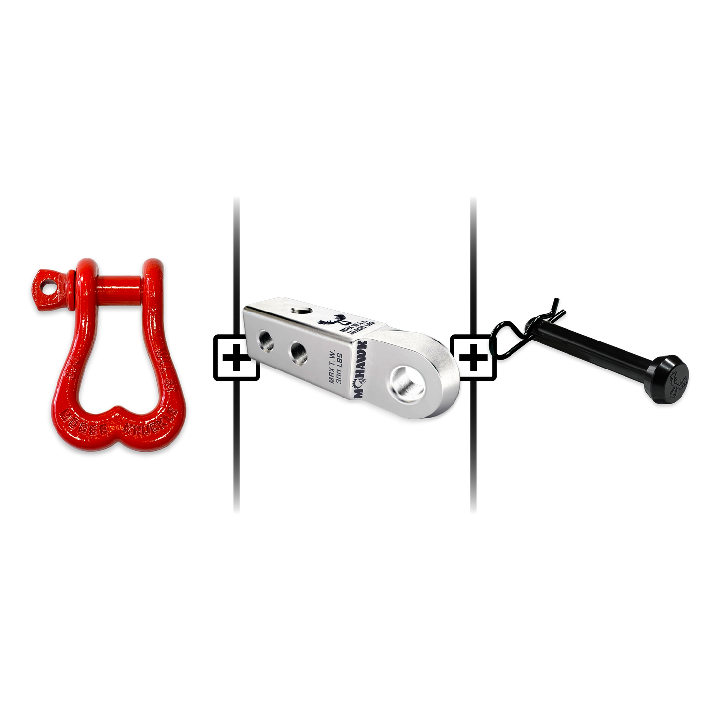 XL Shackle 3/4 Mohawk Receiver 2.0 Hitch Pin Bundle