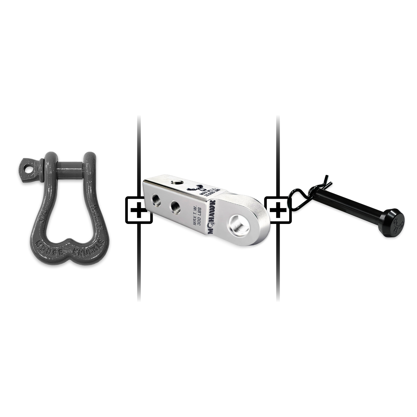 XL Shackle 3/4 Mohawk Receiver 2.0 Hitch Pin Bundle