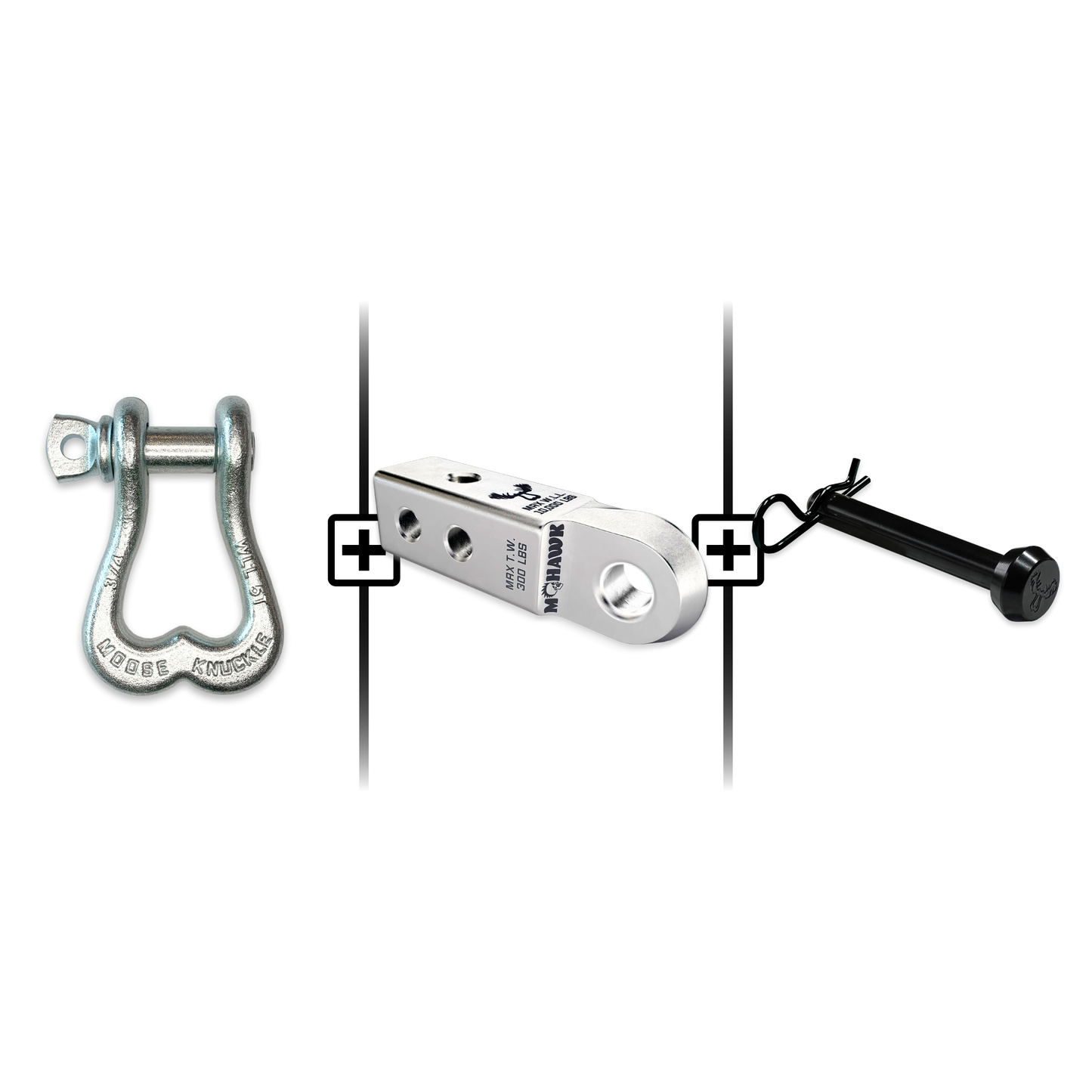 XL Shackle 3/4 Mohawk Receiver 2.0 Hitch Pin Bundle