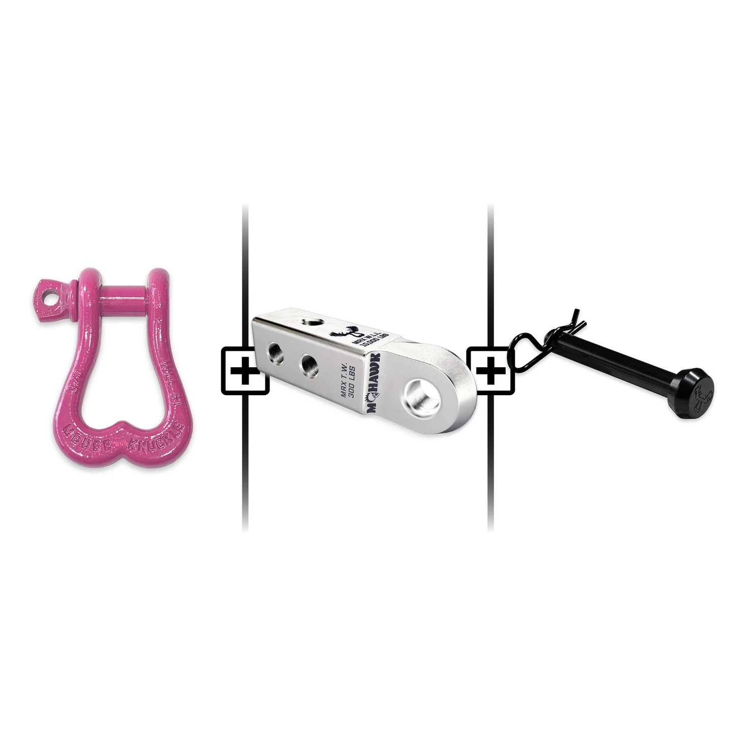 XL Shackle 3/4 Mohawk Receiver 2.0 Hitch Pin Bundle