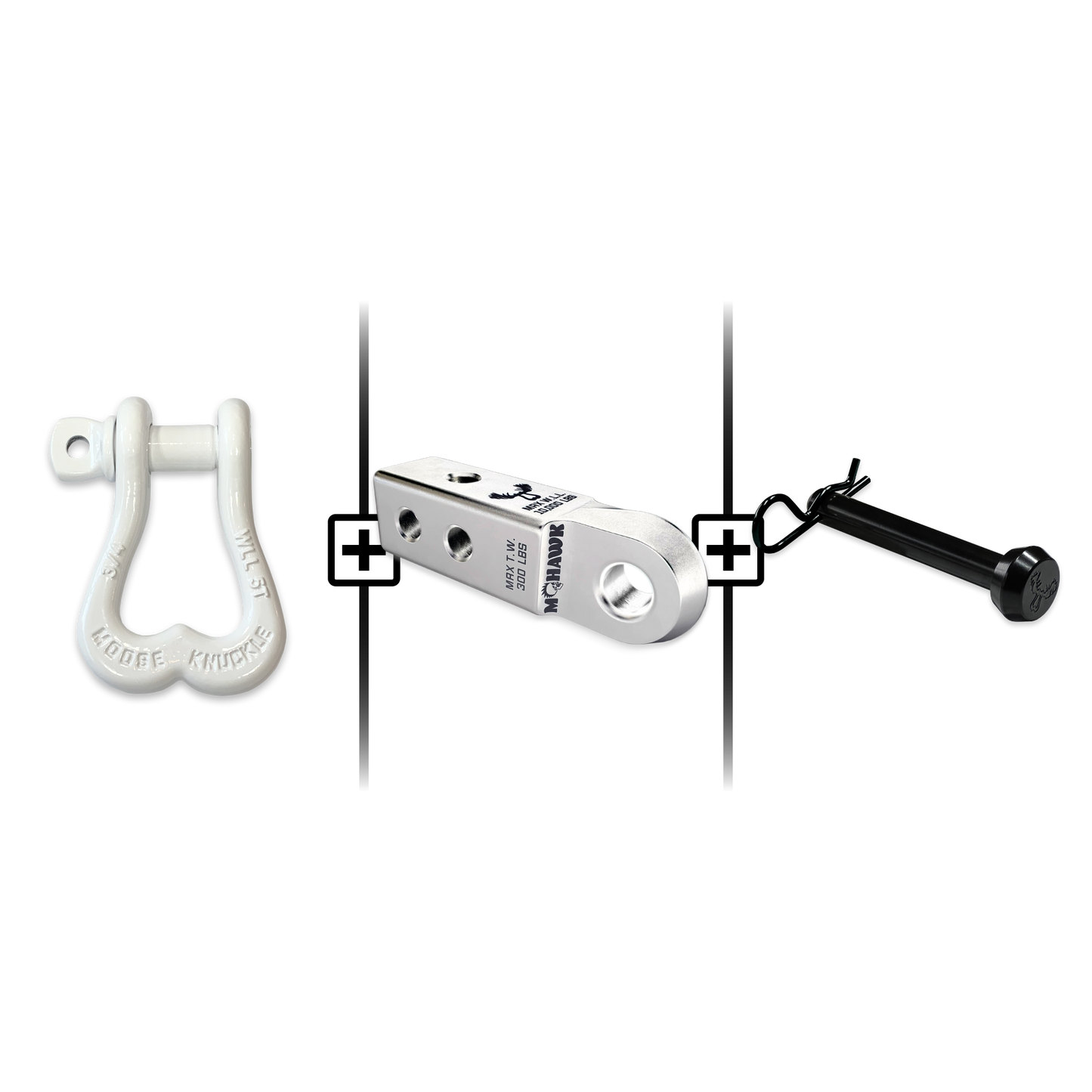 XL Shackle 3/4 Mohawk Receiver 2.0 Hitch Pin Bundle