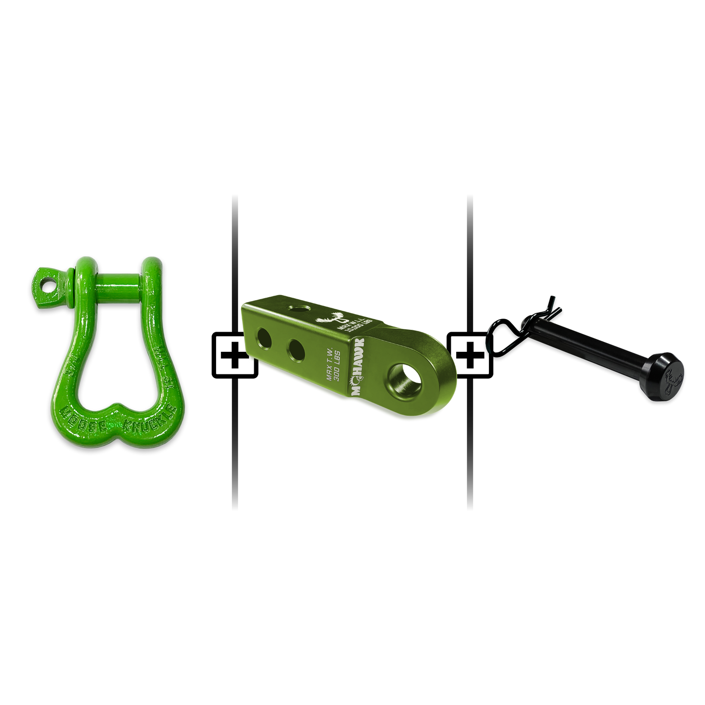 XL Shackle 3/4 Mohawk Receiver 2.0 Hitch Pin Bundle