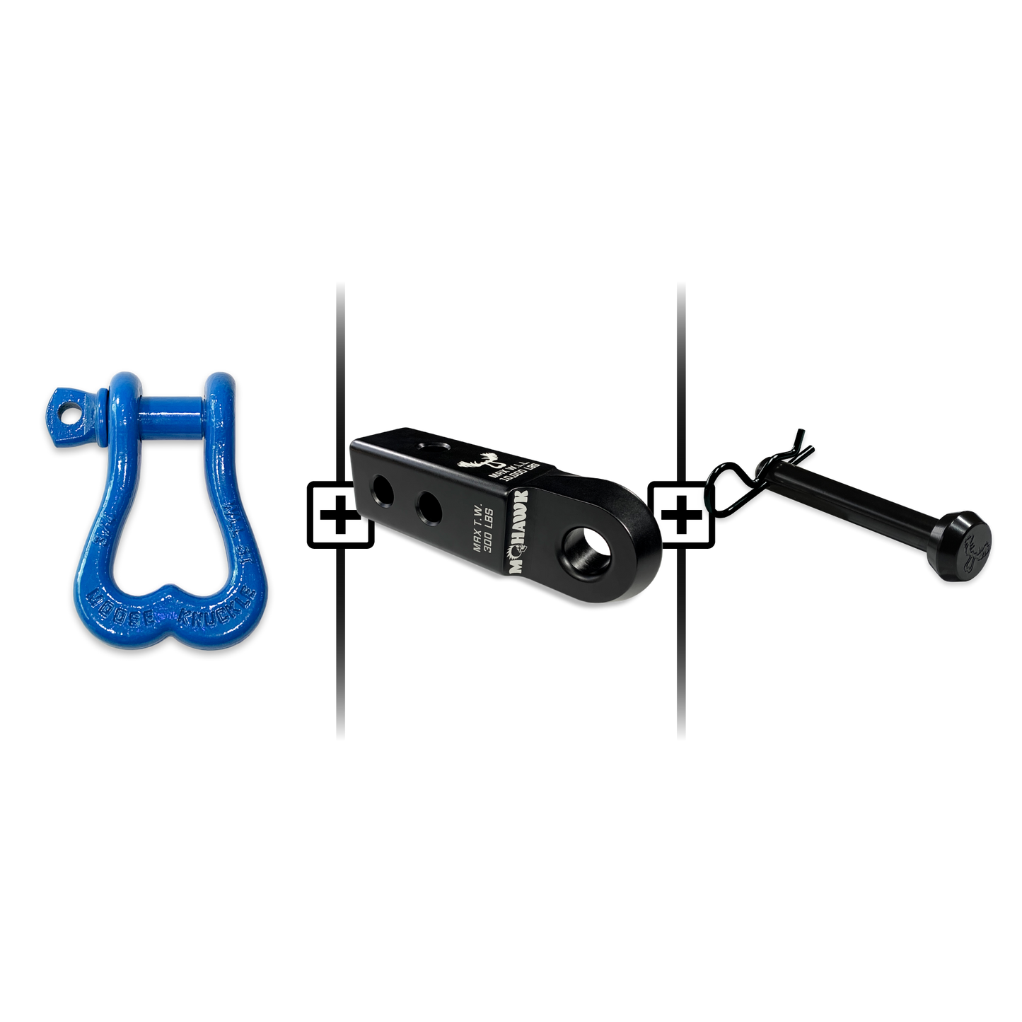 XL Shackle 3/4 Mohawk Receiver 2.0 Hitch Pin Bundle