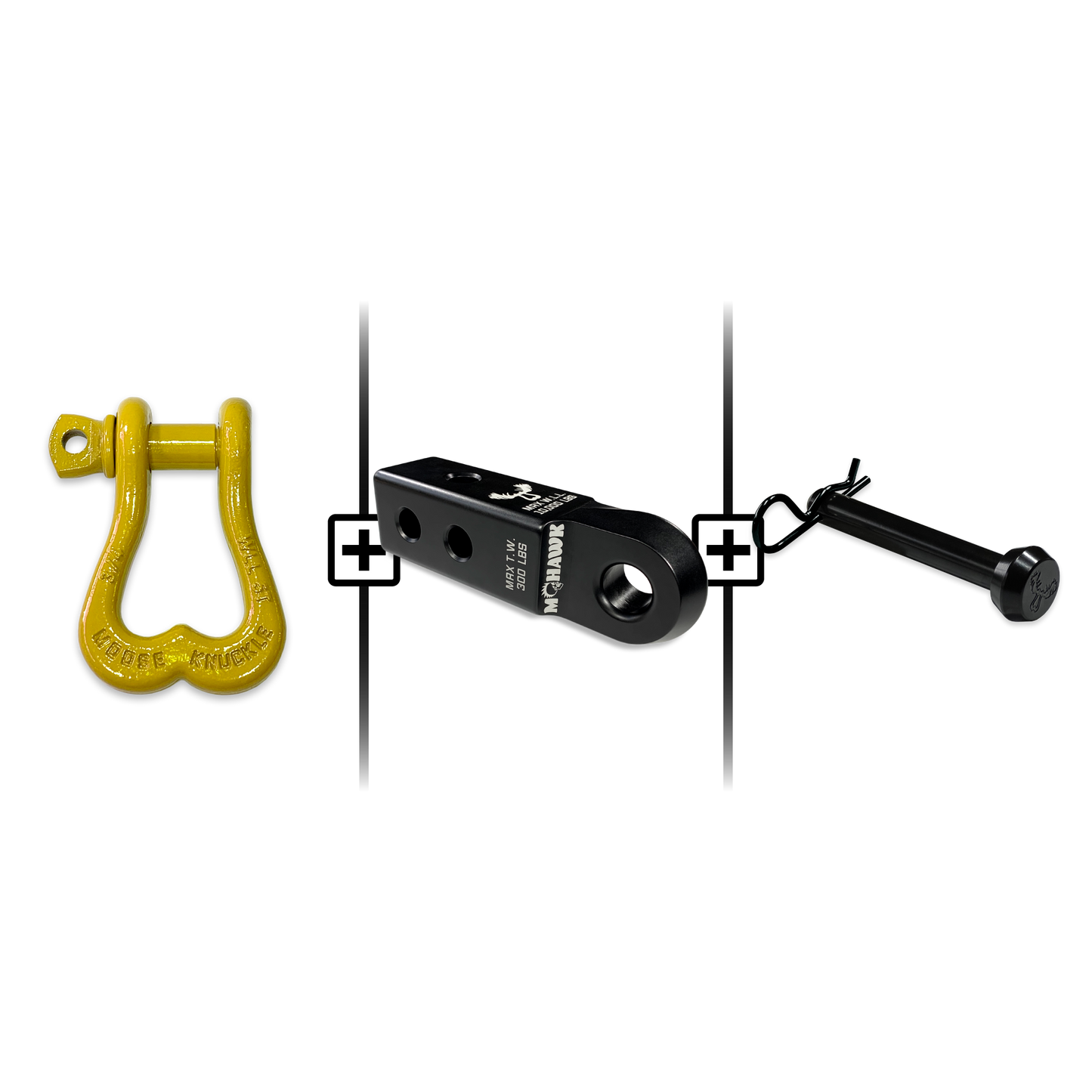 XL Shackle 3/4 Mohawk Receiver 2.0 Hitch Pin Bundle
