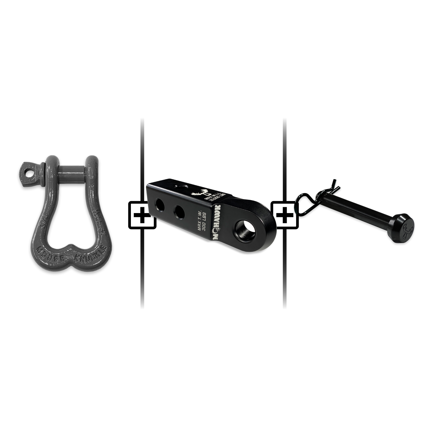 XL Shackle 3/4 Mohawk Receiver 2.0 Hitch Pin Bundle