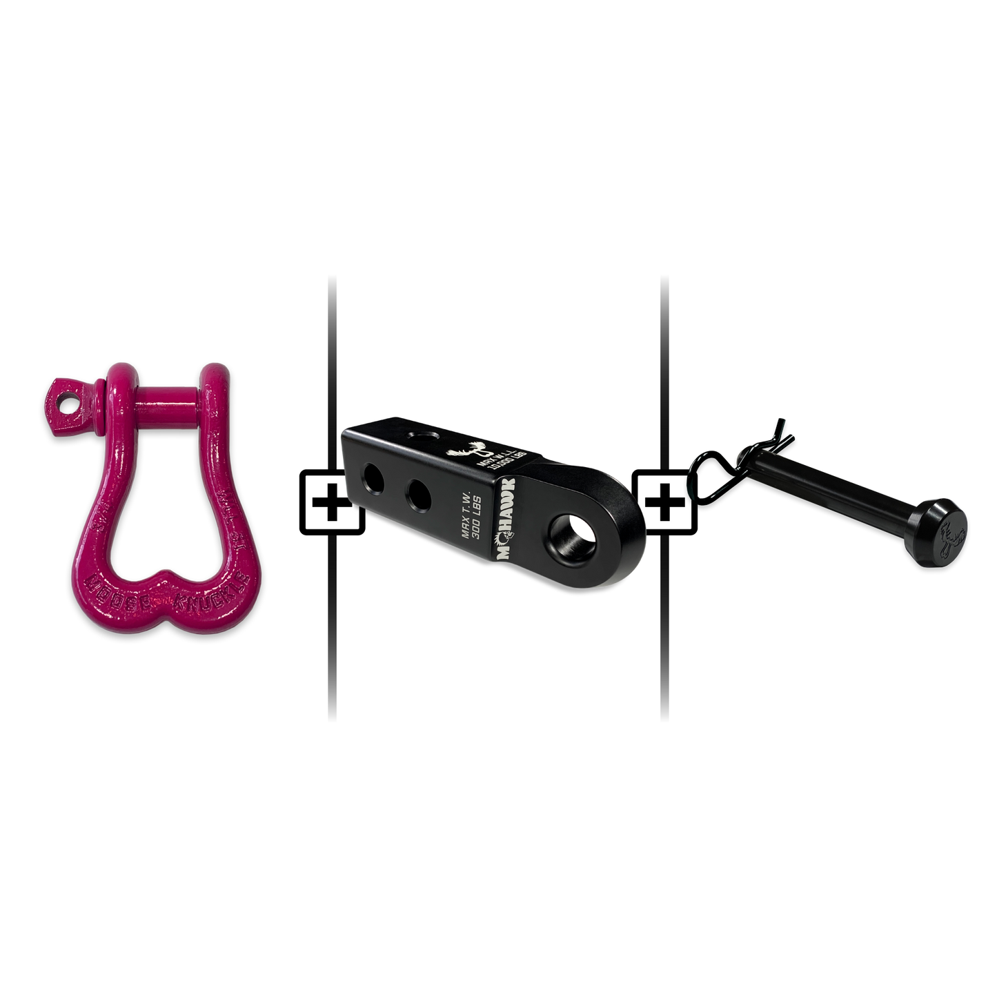 XL Shackle 3/4 Mohawk Receiver 2.0 Hitch Pin Bundle