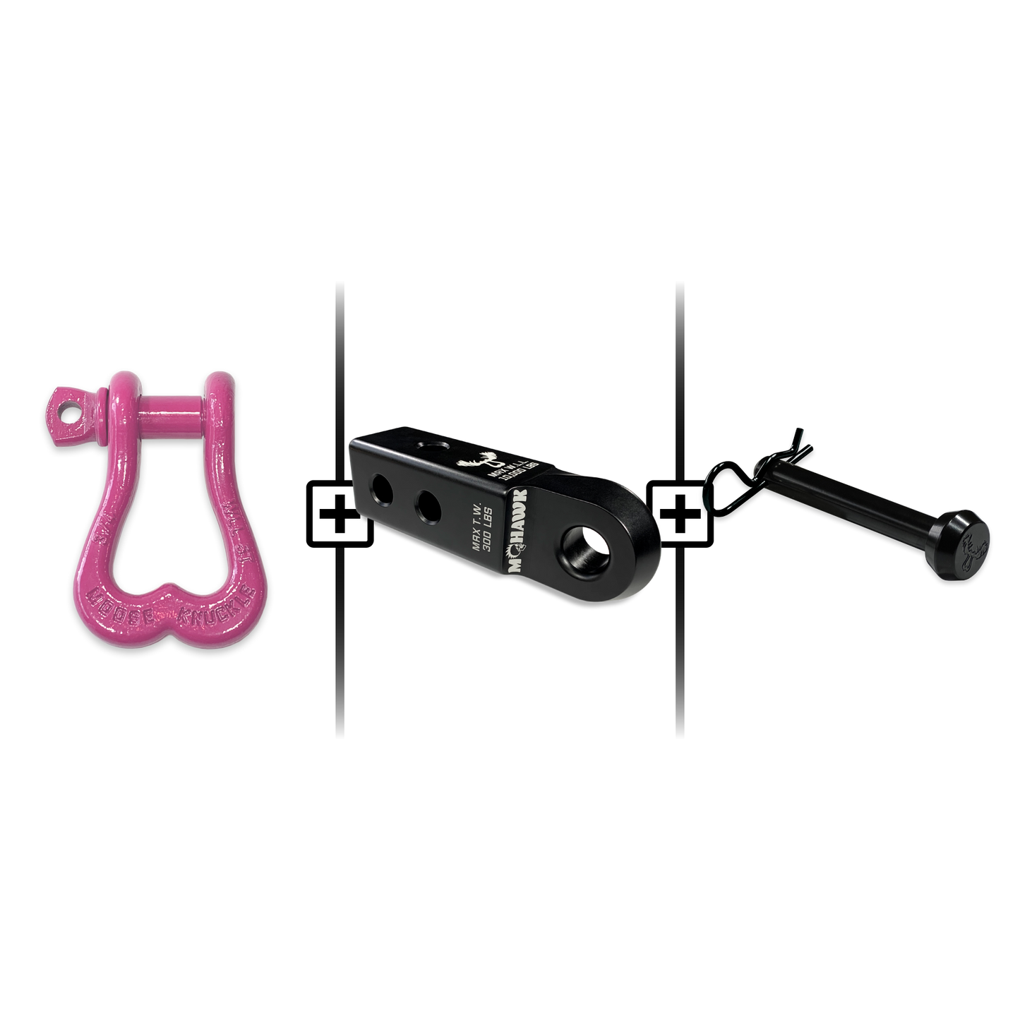 XL Shackle 3/4 Mohawk Receiver 2.0 Hitch Pin Bundle