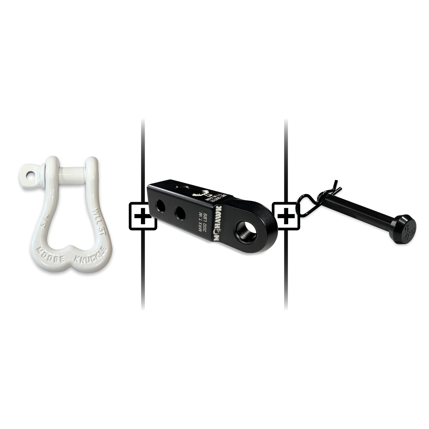 XL Shackle 3/4 Mohawk Receiver 2.0 Hitch Pin Bundle