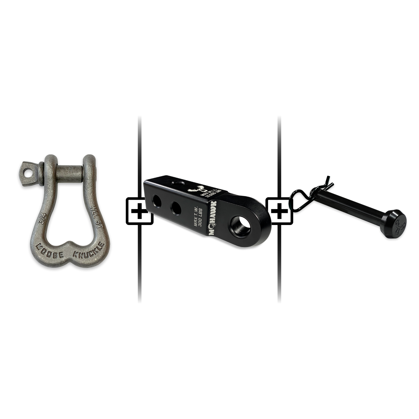 XL Shackle 3/4 Mohawk Receiver 2.0 Hitch Pin Bundle