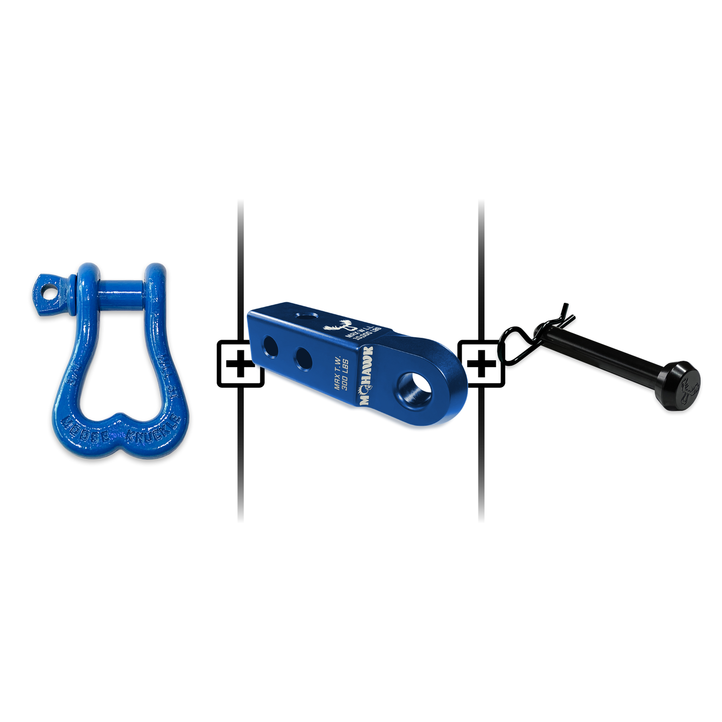 XL Shackle 3/4 Mohawk Receiver 2.0 Hitch Pin Bundle