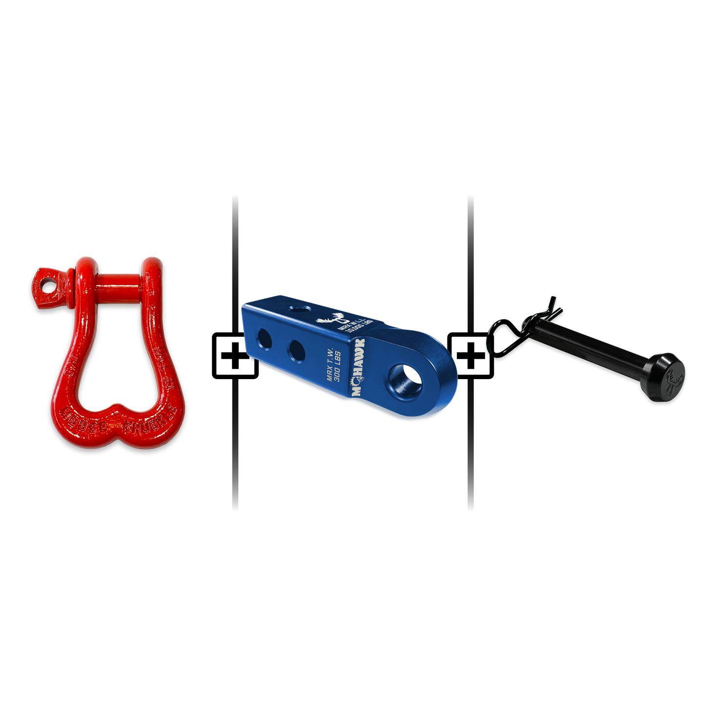 XL Shackle 3/4 Mohawk Receiver 2.0 Hitch Pin Bundle