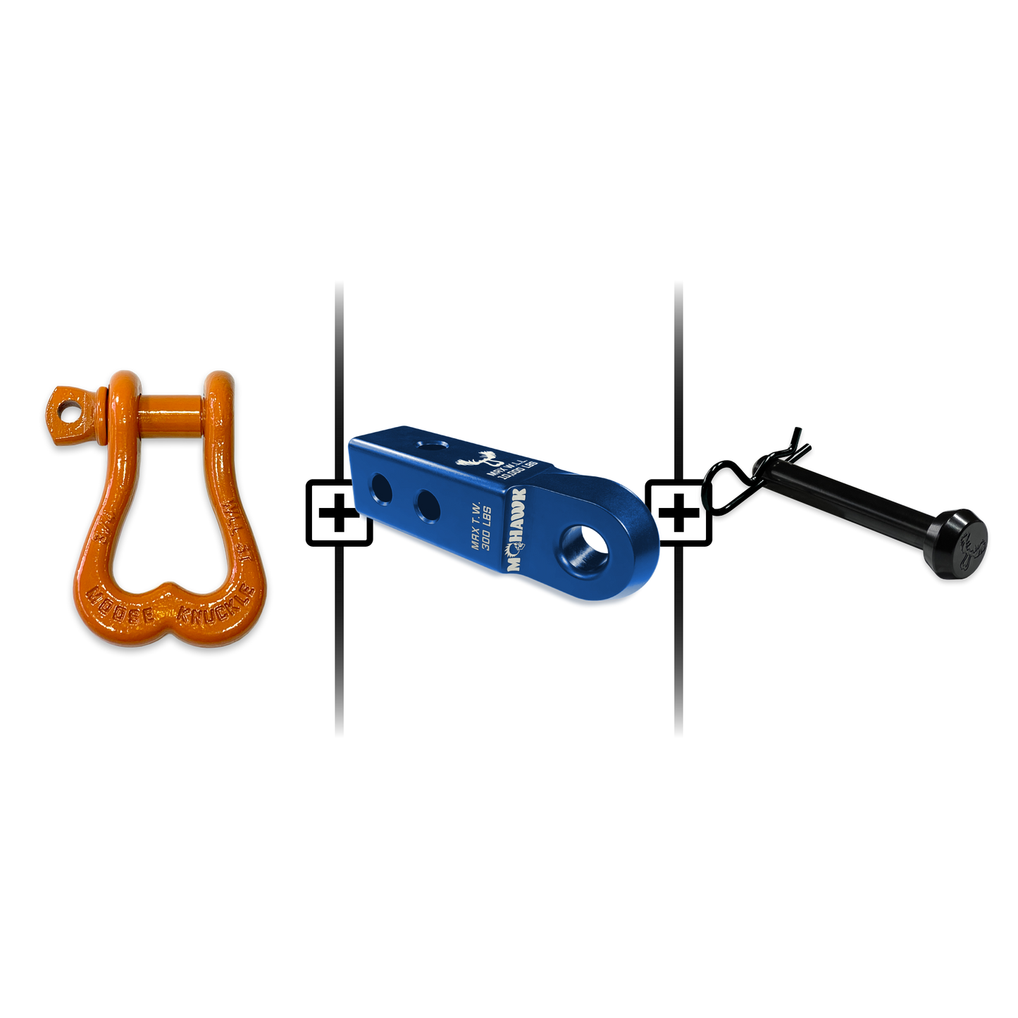 XL Shackle 3/4 Mohawk Receiver 2.0 Hitch Pin Bundle