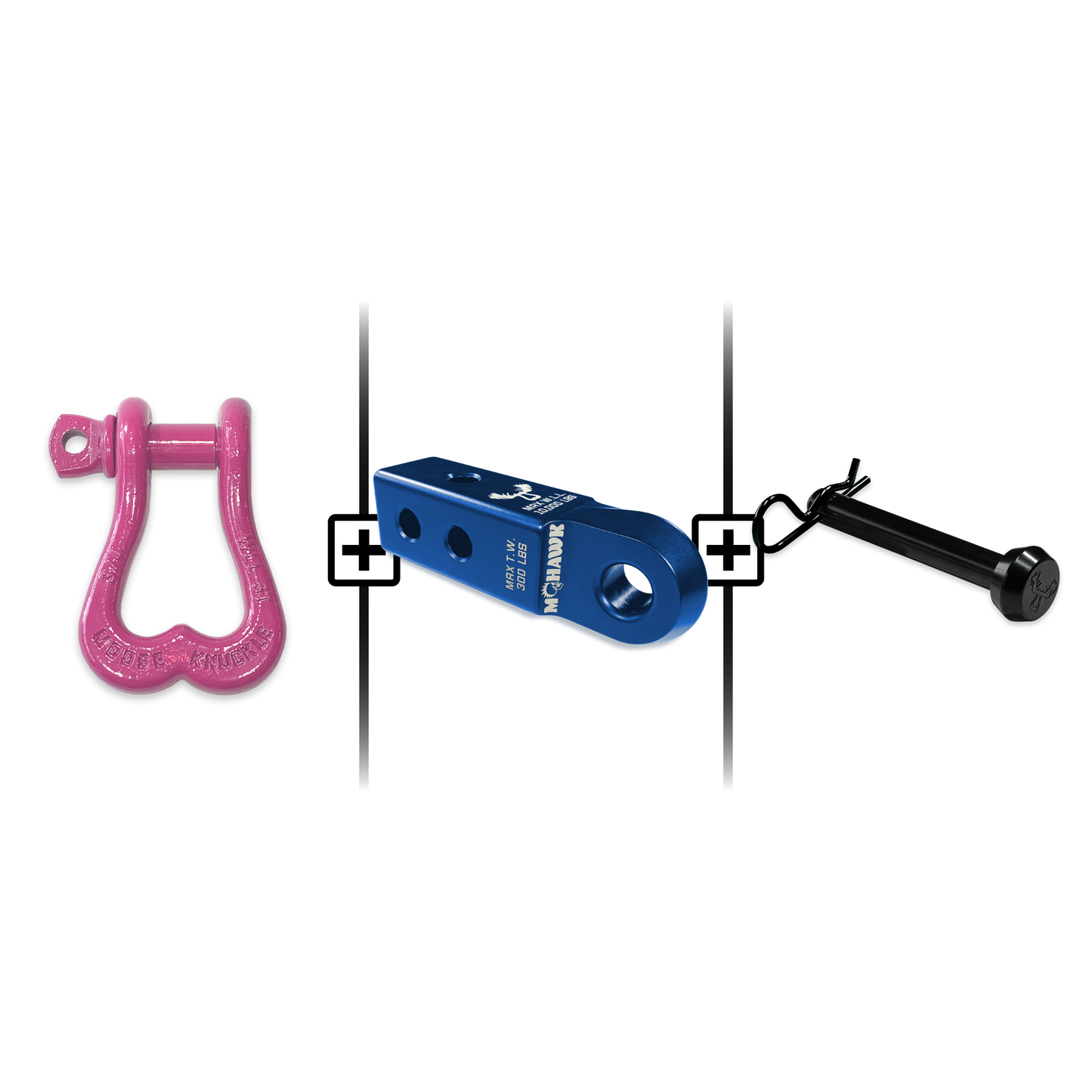 XL Shackle 3/4 Mohawk Receiver 2.0 Hitch Pin Bundle