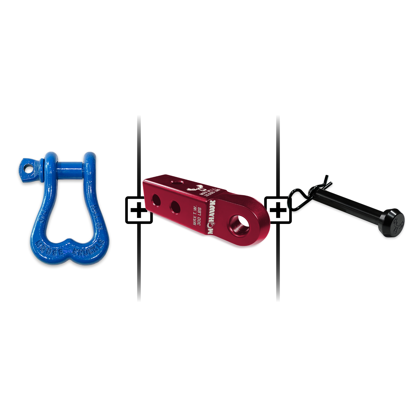 XL Shackle 3/4 Mohawk Receiver 2.0 Hitch Pin Bundle