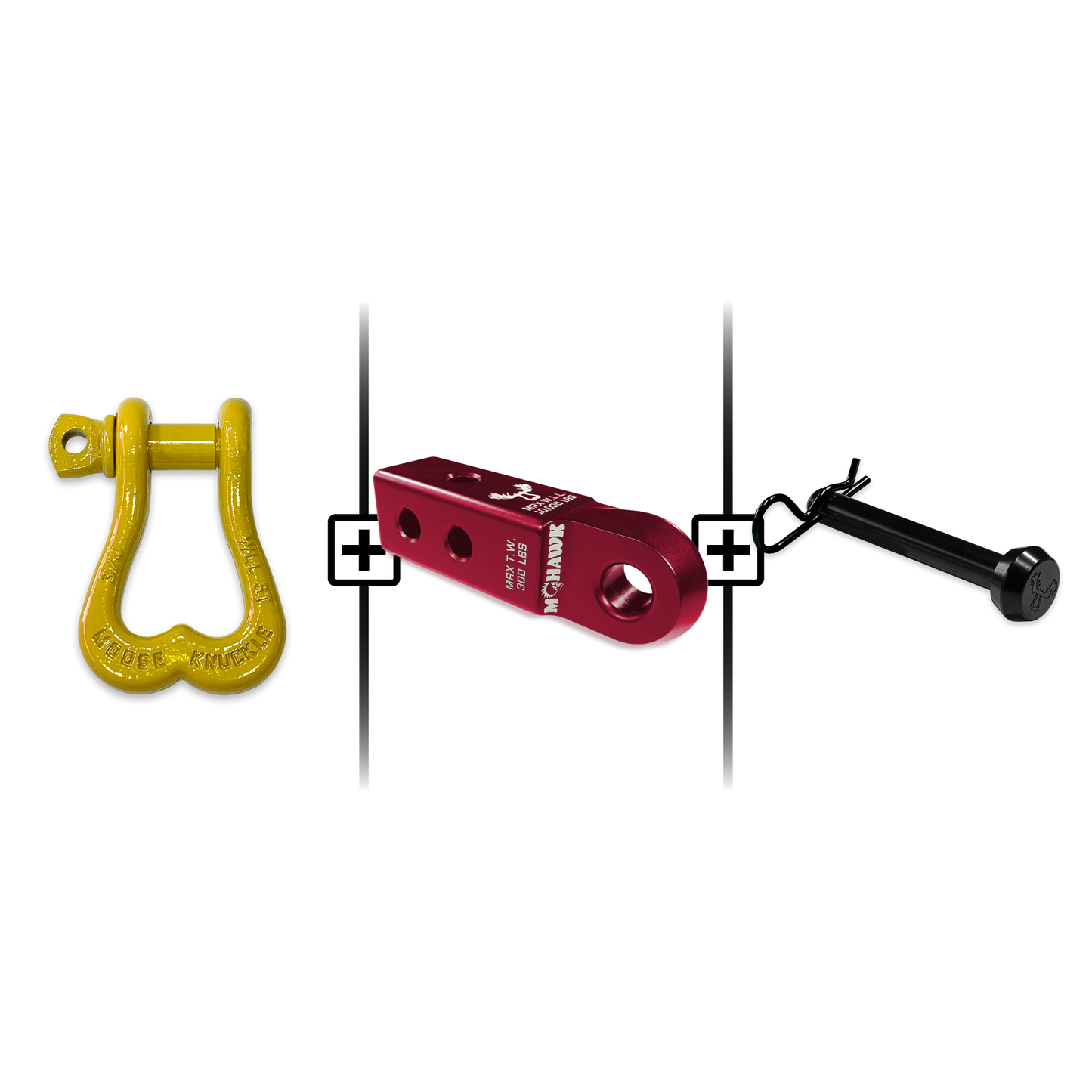 XL Shackle 3/4 Mohawk Receiver 2.0 Hitch Pin Bundle
