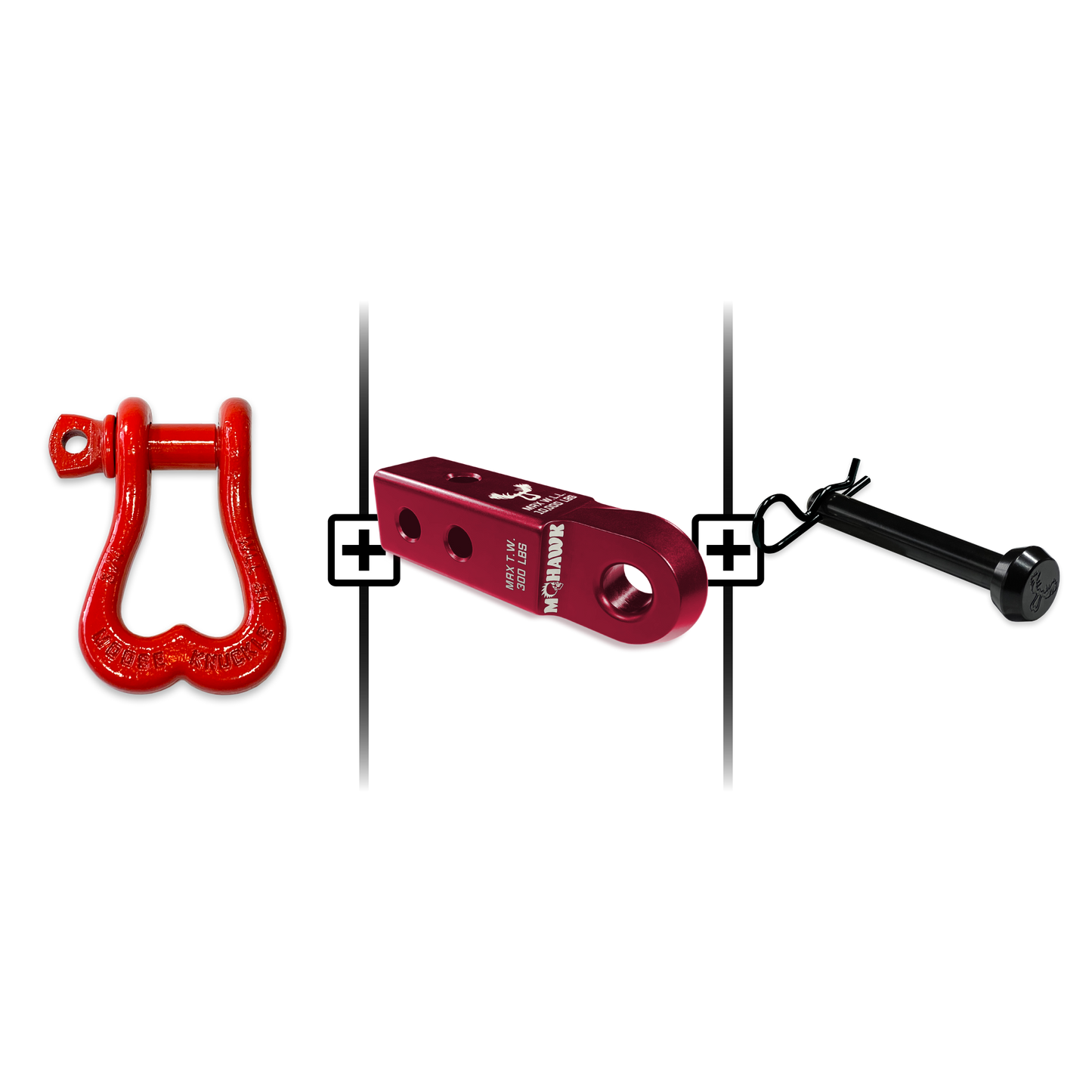 XL Shackle 3/4 Mohawk Receiver 2.0 Hitch Pin Bundle