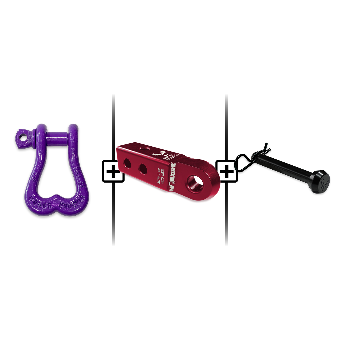 XL Shackle 3/4 Mohawk Receiver 2.0 Hitch Pin Bundle