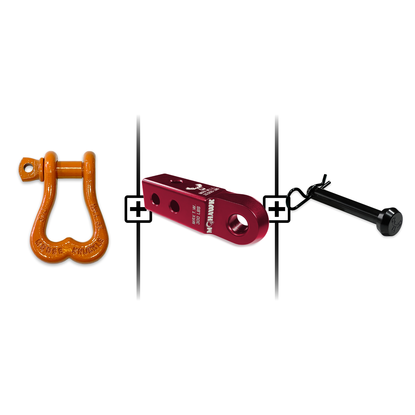 XL Shackle 3/4 Mohawk Receiver 2.0 Hitch Pin Bundle