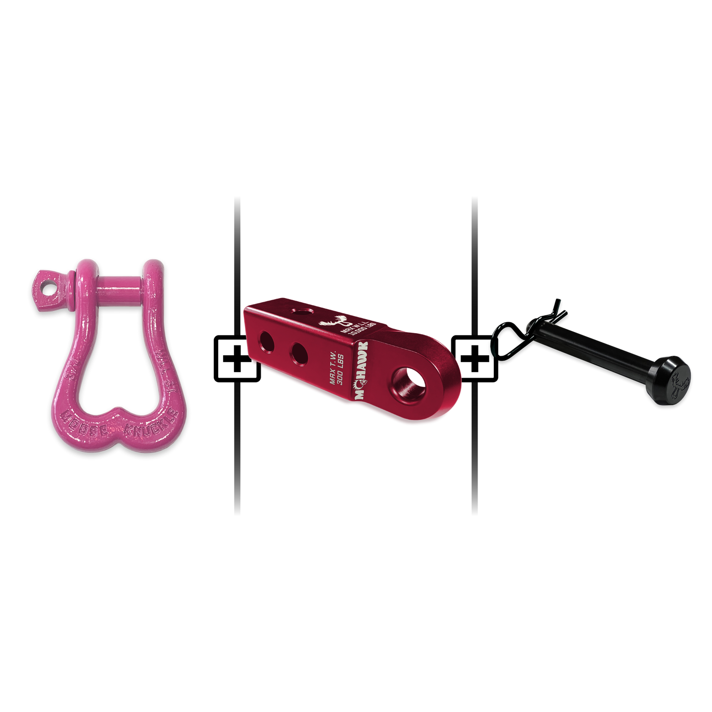 XL Shackle 3/4 Mohawk Receiver 2.0 Hitch Pin Bundle