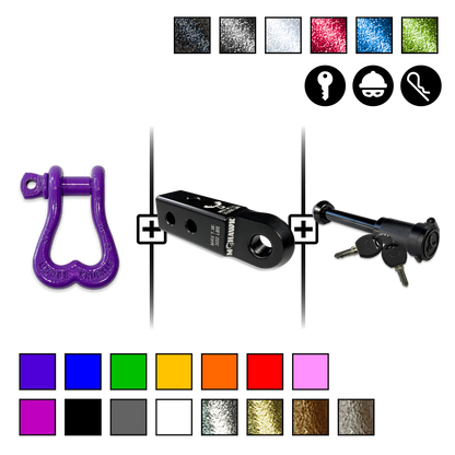 XL Shackle 3/4 Mohawk Receiver 2.0 Hitch Pin Bundle