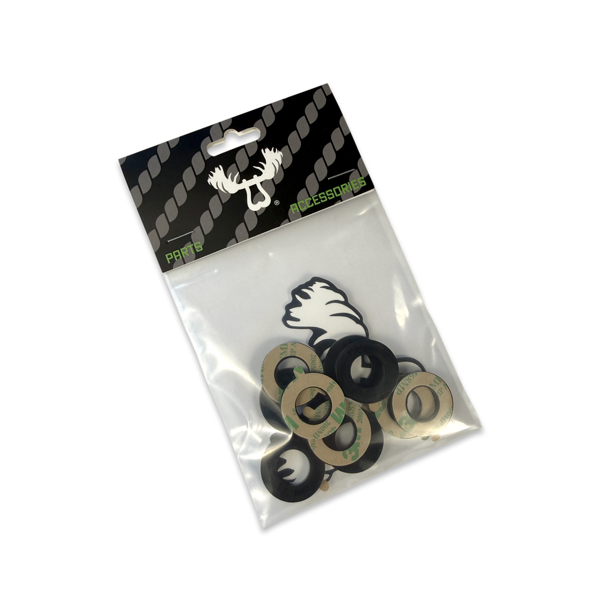 Adhesive Rattle Rings Hitch Pin & Lock Spacers