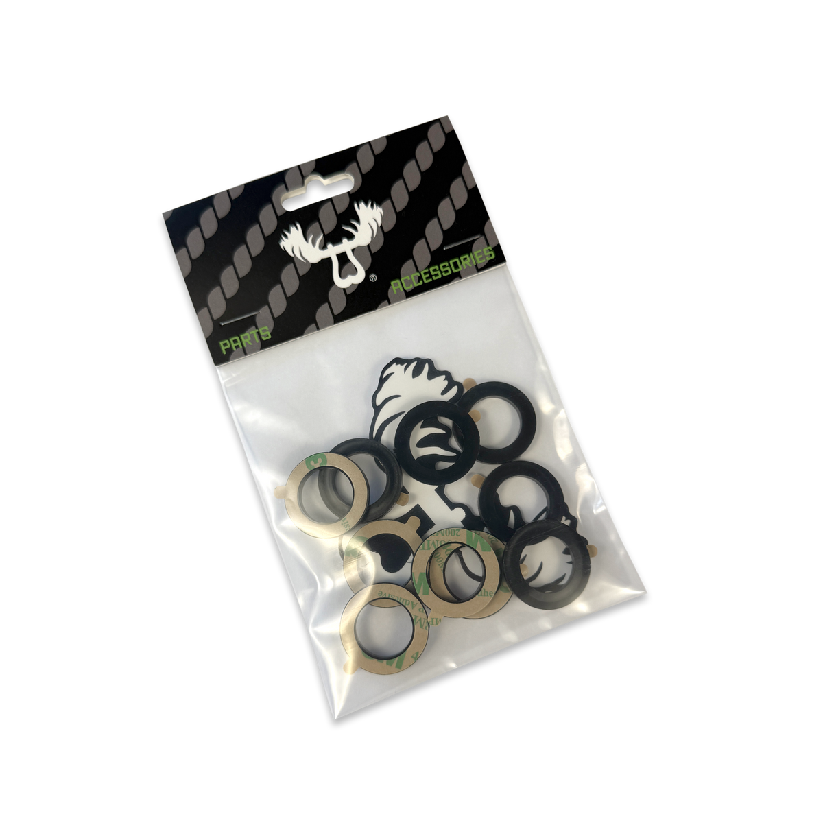 Adhesive Rattle Rings Hitch Pin & Lock Spacers