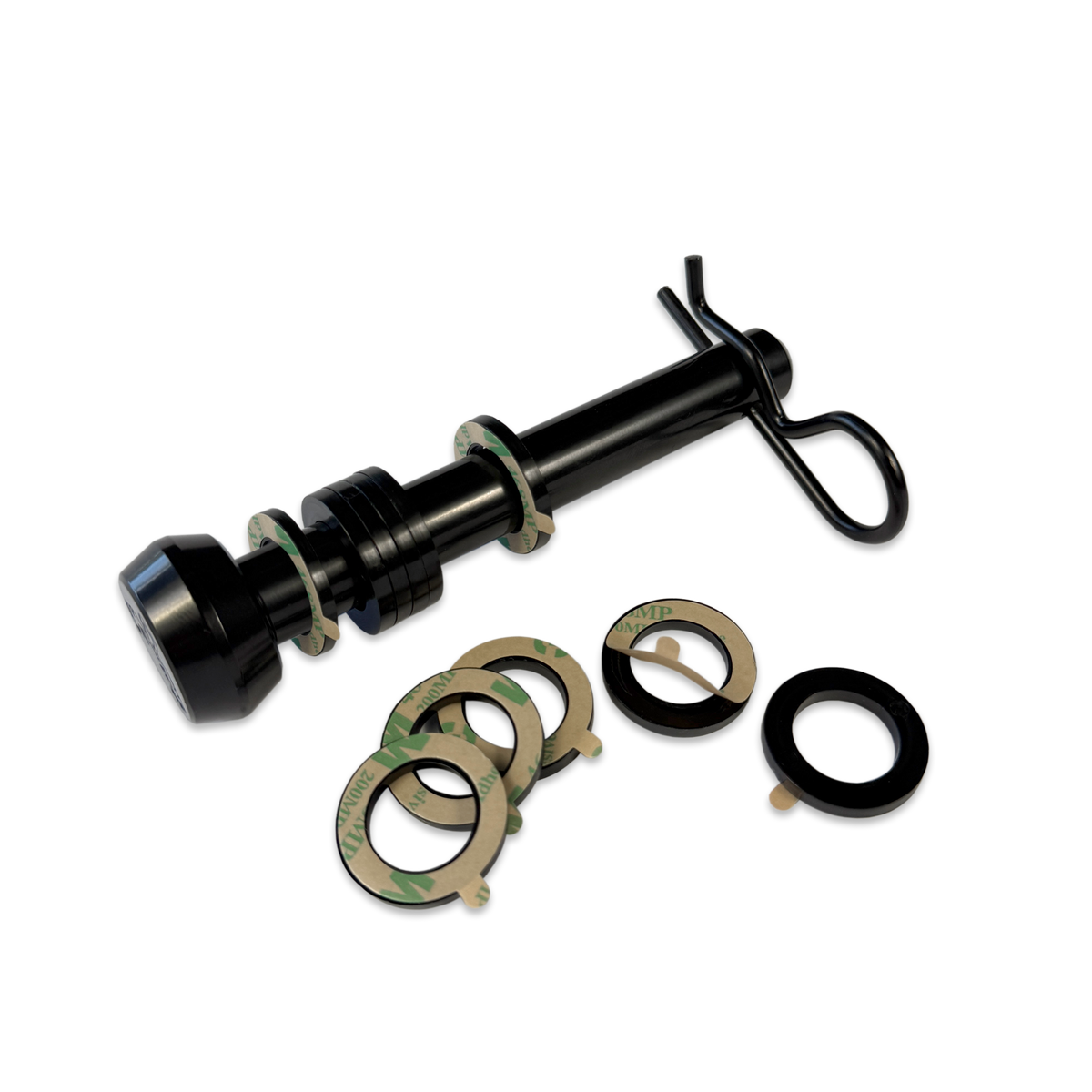 Adhesive Rattle Rings Hitch Pin & Lock Spacers