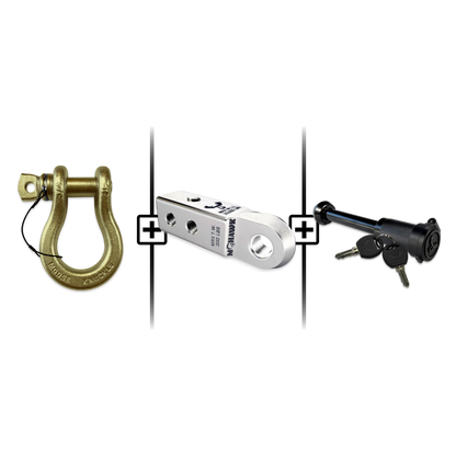 B'oh Spin Pin Shackle 3/4 Mohawk Receiver 2.0 Hitch Pin Bundle