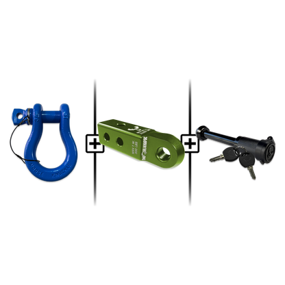 B'oh Spin Pin Shackle 3/4 Mohawk Receiver 2.0 Hitch Pin Bundle