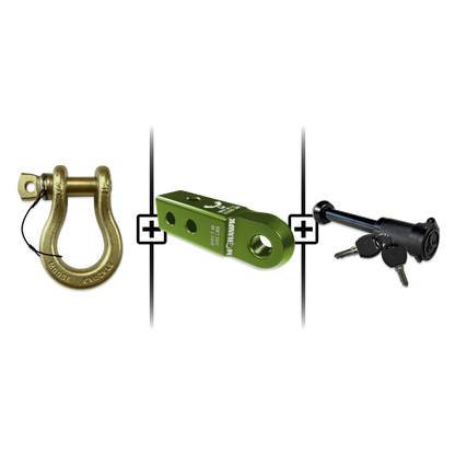 B'oh Spin Pin Shackle 3/4 Mohawk Receiver 2.0 Hitch Pin Bundle