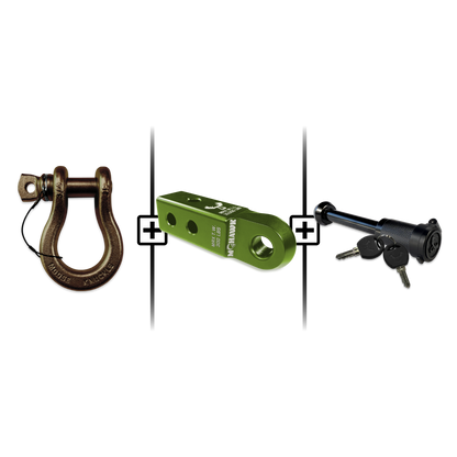 B'oh Spin Pin Shackle 3/4 Mohawk Receiver 2.0 Hitch Pin Bundle