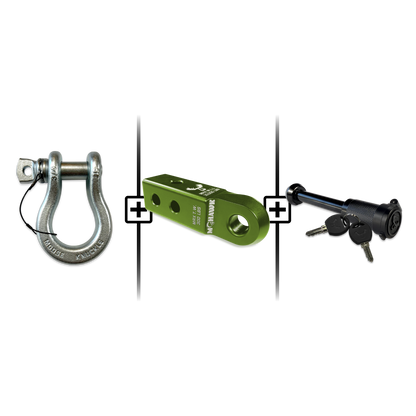 B'oh Spin Pin Shackle 3/4 Mohawk Receiver 2.0 Hitch Pin Bundle